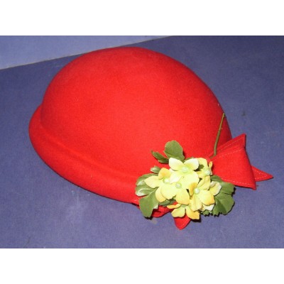 's Red Wool Hat Bollman & Co USA     21E3  eb-89371727